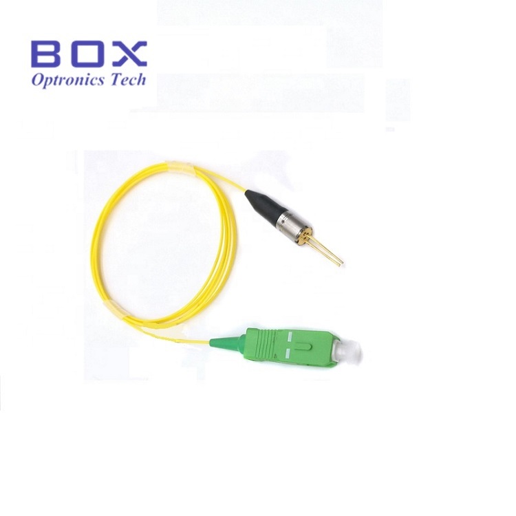 1370nm DFB 2mw Comhaiseach Pigtail Laser Diode SM Fiber